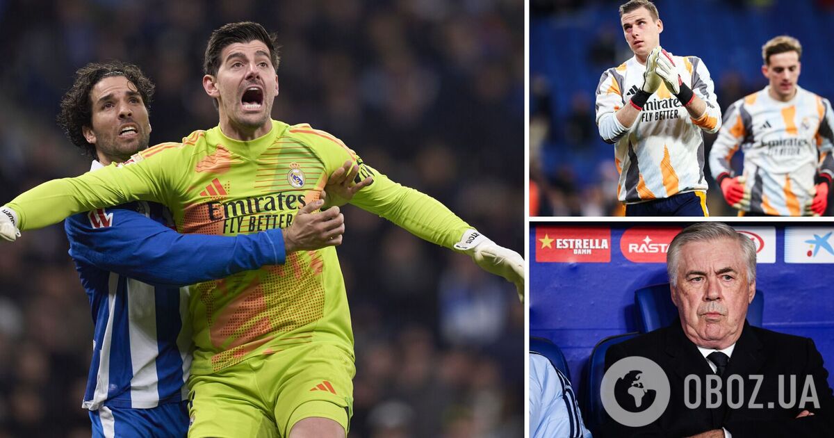 Анчелотті прийняв рішення не ставити українського голкіпера в основний склад, що, в свою чергу, призвело до несподіваної втрати очок для