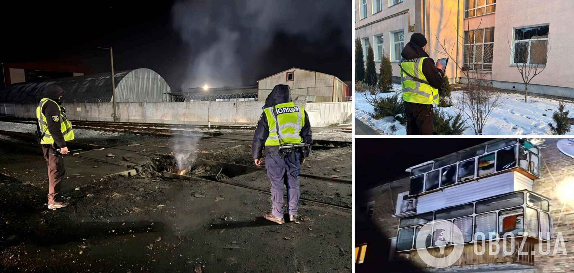 Повреждены здания, солнечные панели и авто: появились новые фото последствий атаки РФ на Киевщину