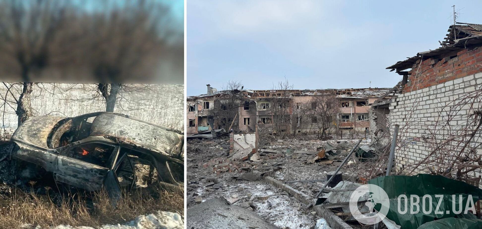 На Харьковщине оккупанты атаковали гражданское авто: есть раненые. Фото