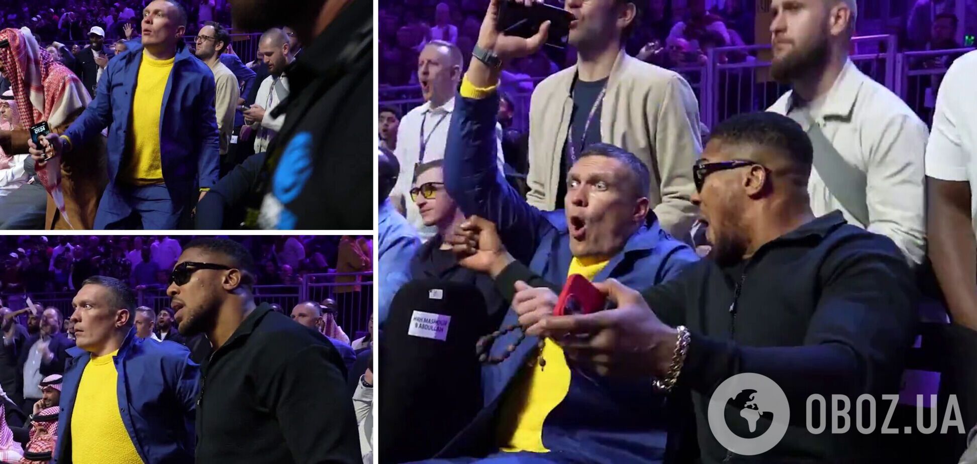 Случившееся на боксе в Эр-Рияде заставило Усика в шоке вскочить с места. Момент попал на видео