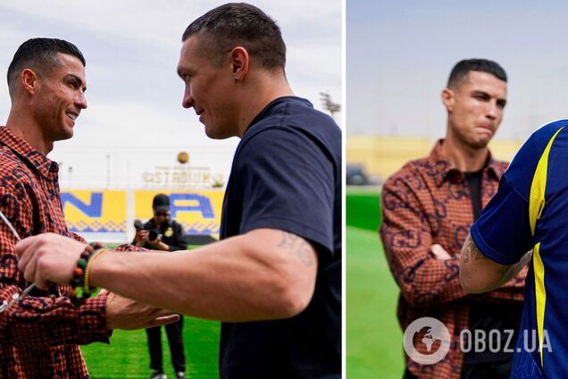 Кріштіану Роналду виклав фотографію з Усиком, підписавши її 5 словами