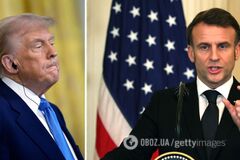 'Это были в основном гранты': Макрон разоблачил ложь Трампа о европейской помощи Украине. Видео