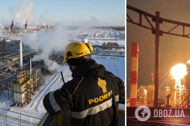 Дрони втретє з початку 2025 року атакували Рязанський НПЗ, виникла пожежа. Фото й відео