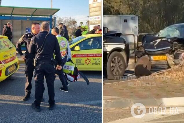 В Ізраїлі палестинський терорист протаранив натовп і патрульний автомобіль: постраждали 12 людей, нападника ліквідували. Фото й відео