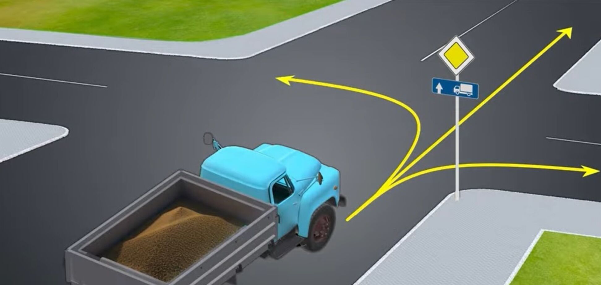 Куди дозволено проїхати вантажівці: тест на знання ПДР