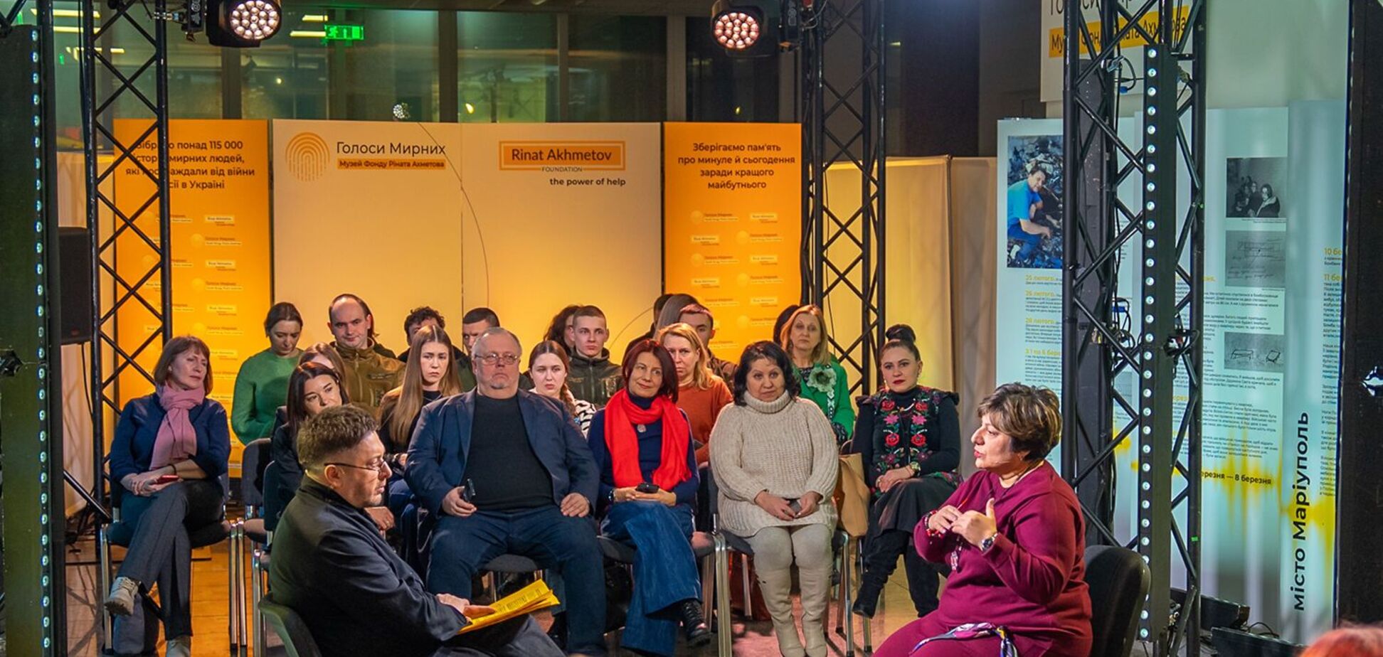 'Идентичность – это ментальный щит от манипуляций': в музее 'Голоса мирных' Фонда Рината Ахметова прошли съемки интервью с Реной Марутян