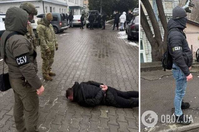 Принесли вибухівку у рюкзаку: у Рівному затримано агентів РФ, які намагались підірвати управління поліції. Фото