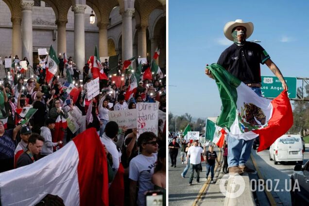 В США прошли протесты против массовых депортаций Трампа: в Лос-Анджелесе заблокировали главную автомагистраль. Фото и видео