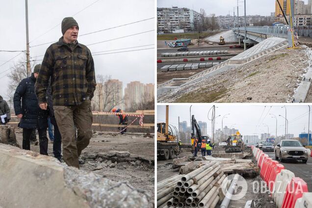 Капитально не ремонтировали более 40 лет: Кличко показал, как обновляют два моста на Оболони в Киеве. Фото