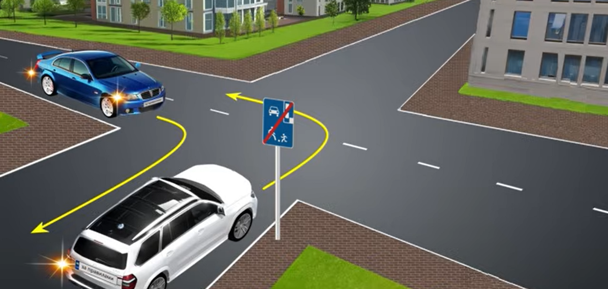 Какая скорость разрешена обоим водителям? Тест на знание ПДД