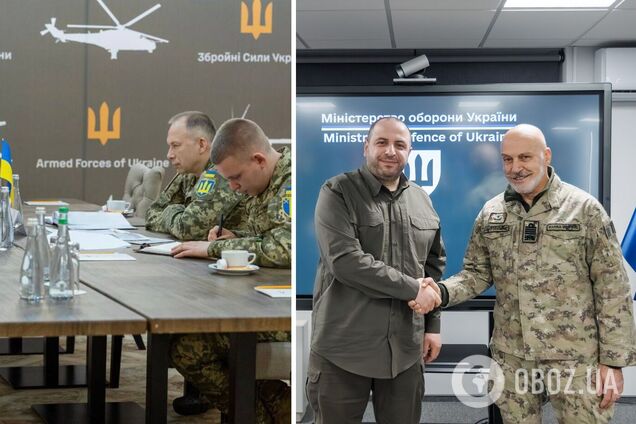 Четкий сигнал поддержки Украины: новый глава Военного комитета НАТО встретился с Сырским и Умеровым. Фото