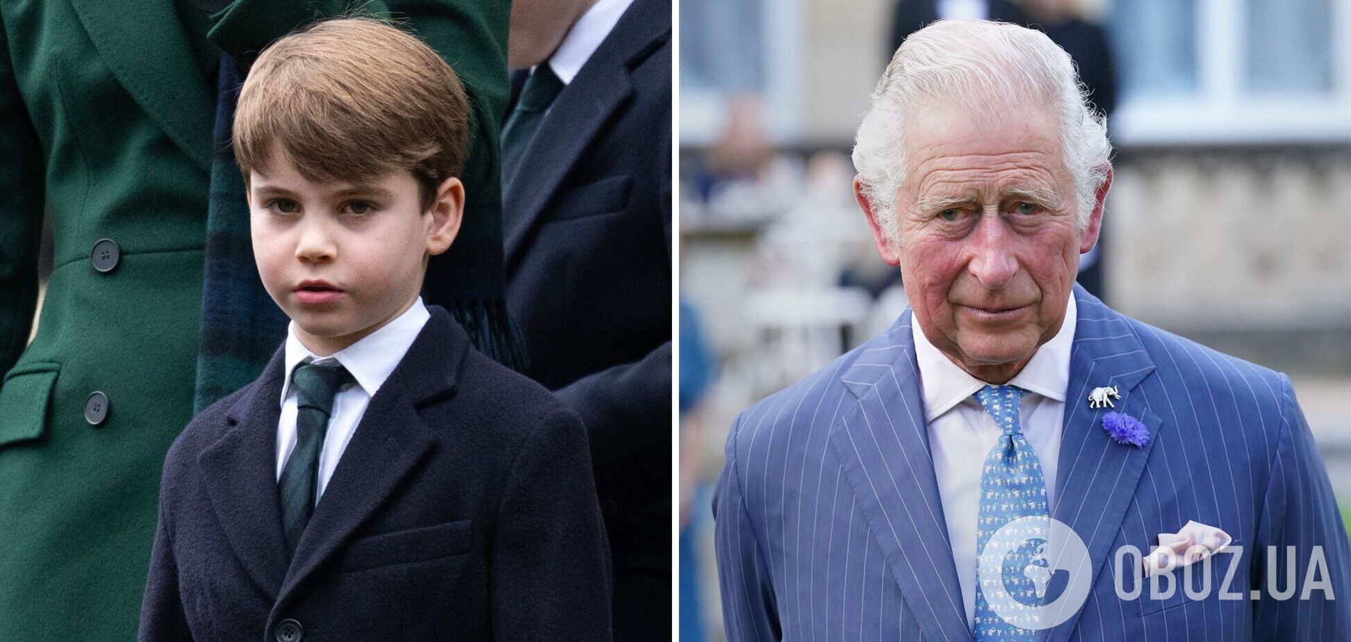Копія дідуся. Королівські шанувальники помітили схожість принца Луї із королем Чарльзом ІІІ в дитинстві