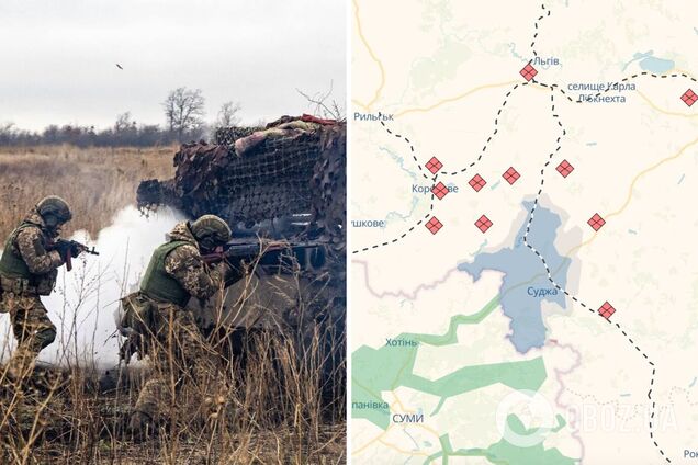 Курская операция - ВСУ в Курской области - карта боевых действий