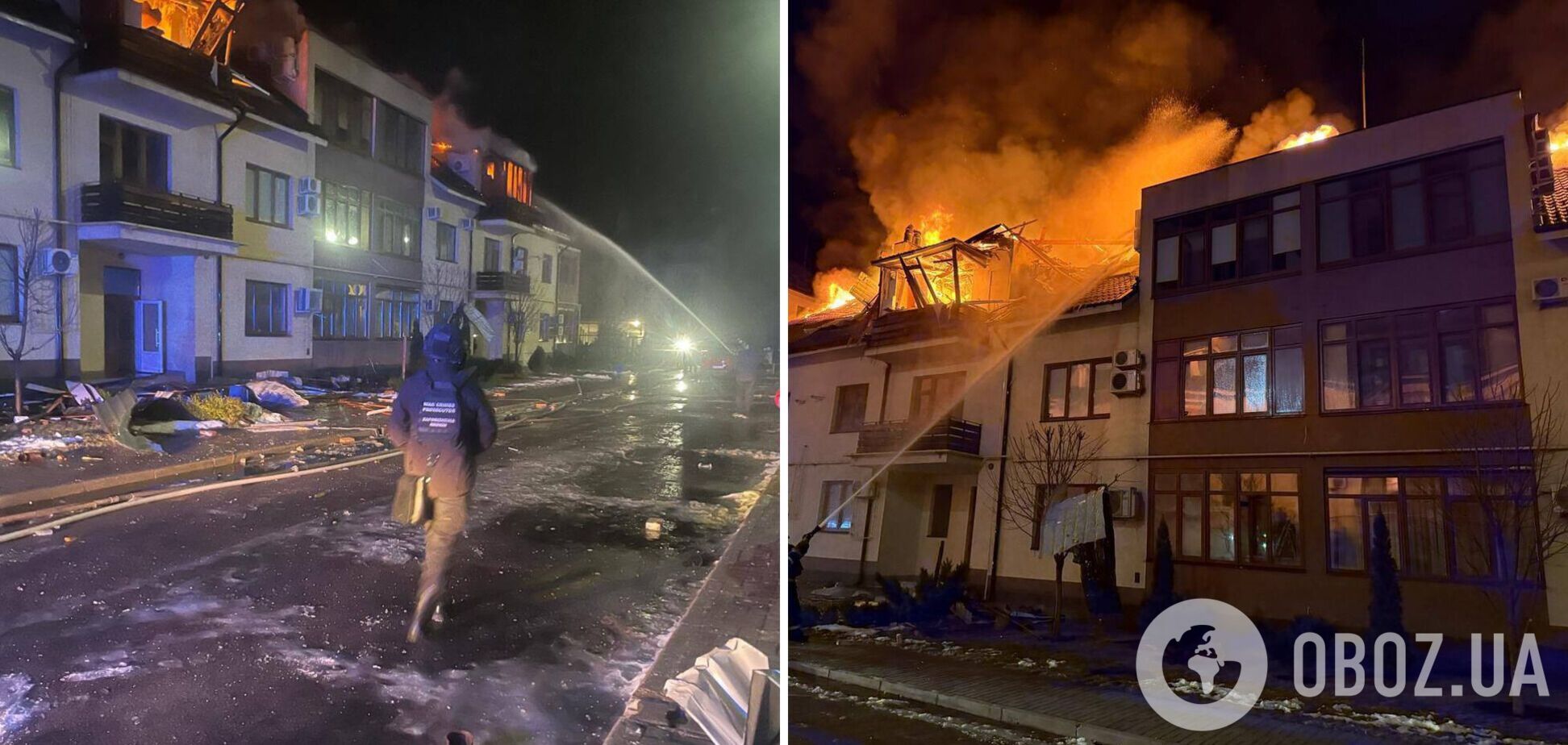 Россияне ударили 'Шахедом' по жилой многоэтажке в Запорожье: разрушена крыша, вспыхнул пожар. Фото и видео