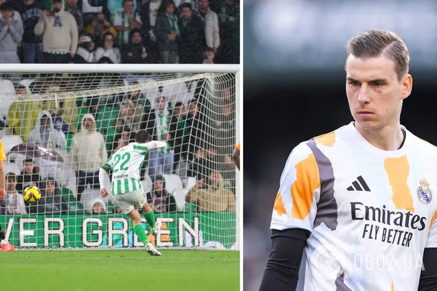 Анчелотти посадил вратаря сборной Украины в запас, после чего 'Реал' потерпел сенсационное поражение в Ла Лиге. Видео