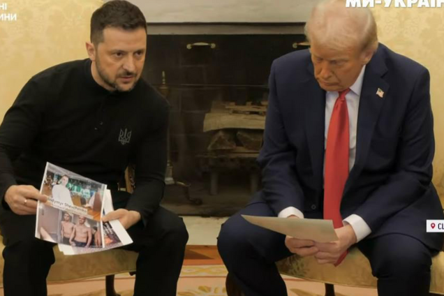 Зеленский показал Трампу фото украинских воинов, вернувшихся из плена РФ