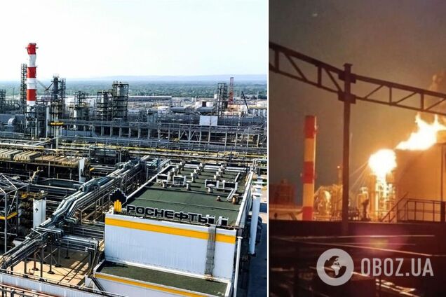 Прогремела серия взрывов: раскрыты подробности атаки дронов ГУР на НПЗ в Самарской области. Видео