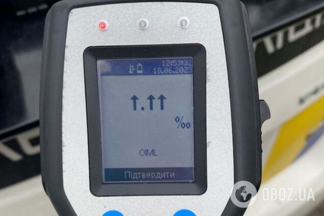 В Ривне задержали водителя с рекордным уровнем алкоголя в крови