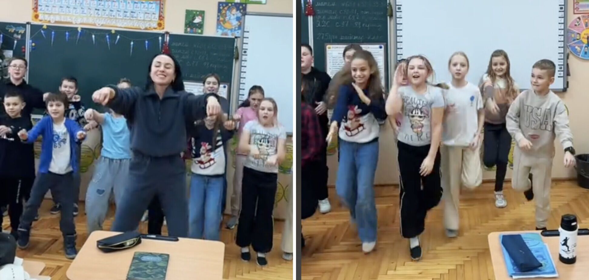 'Эти дети вырастут без комплексов': сеть покорило видео зажигательных танцев, где учительница 'отрывается' вместе с учениками