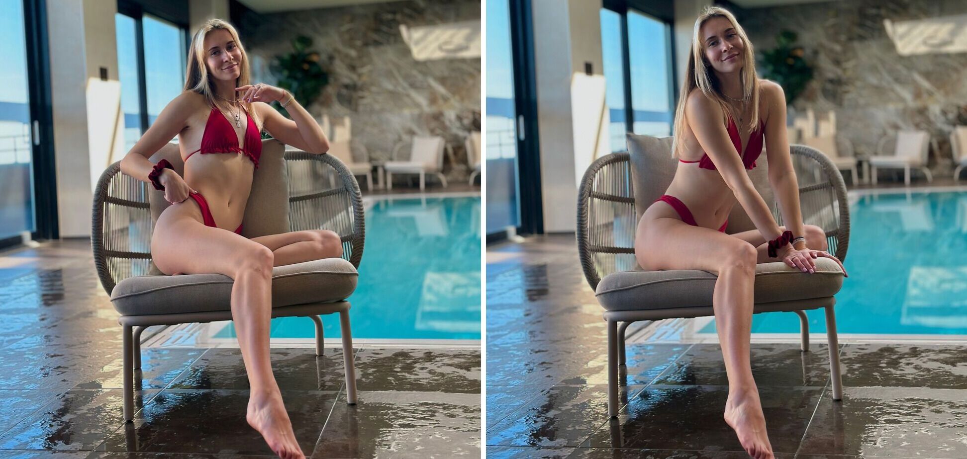 Чемпіонка України з легкої атлетики роздяглася у басейні та вразила шанувальників знімками у бікіні