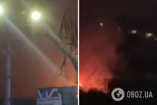 Украинские дроны атаковали 'объекты инфраструктуры' в Воронежской области РФ: вспыхнул пожар. Видео