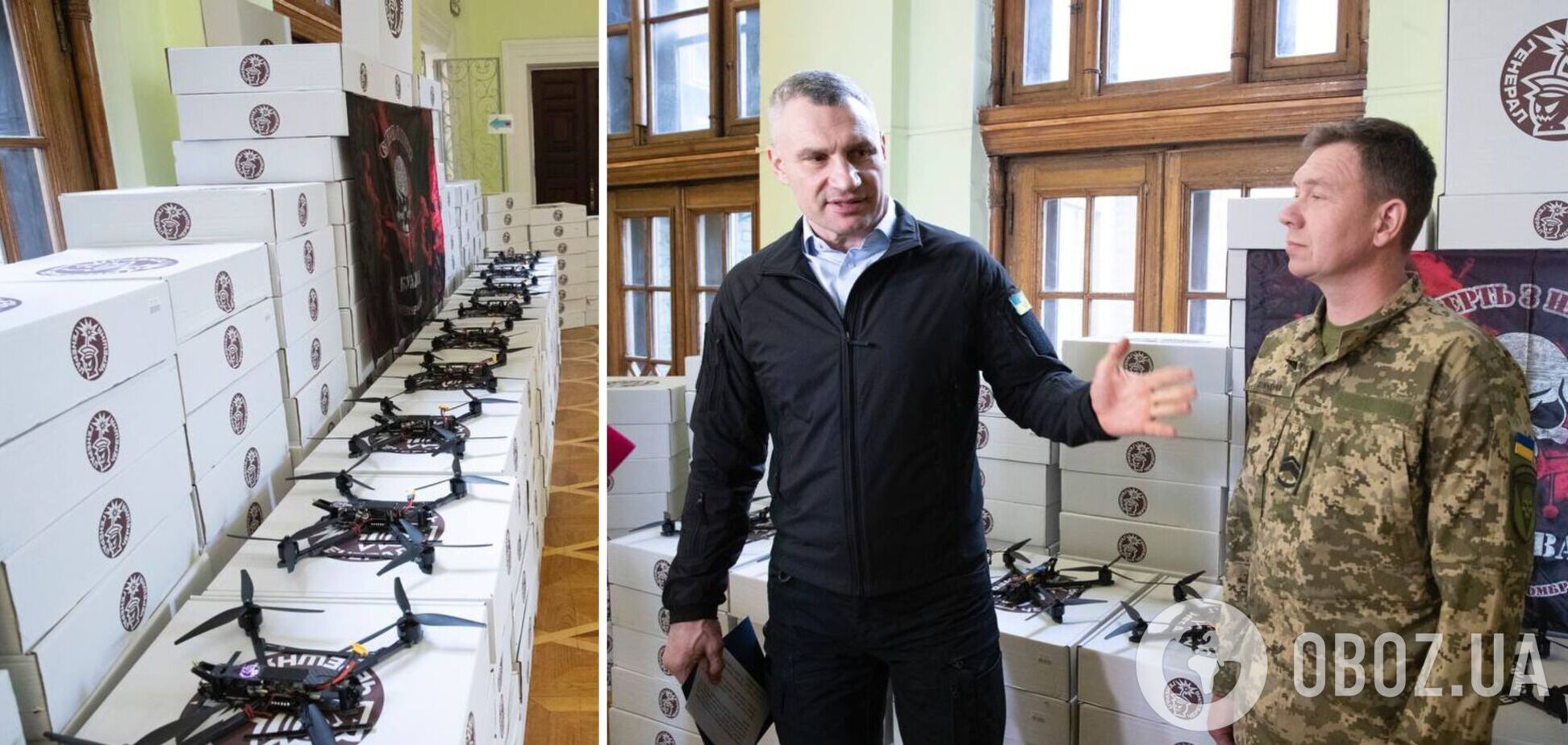 Ще 800 дронів: Кличко передав військовим на фронт чергову партію допомоги від Києва. Фото