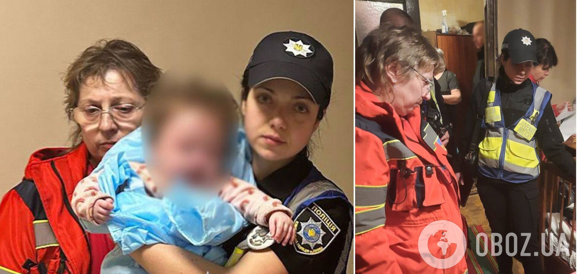 Зачинилась у чужій квартирі та пішла спати: у Києві вилучили немовля у п’яної матері. Фото