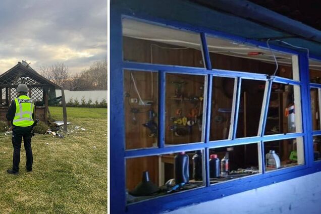 Повреждены дома: в полиции рассказали о последствиях российской атаки в Киевскую область. Фото