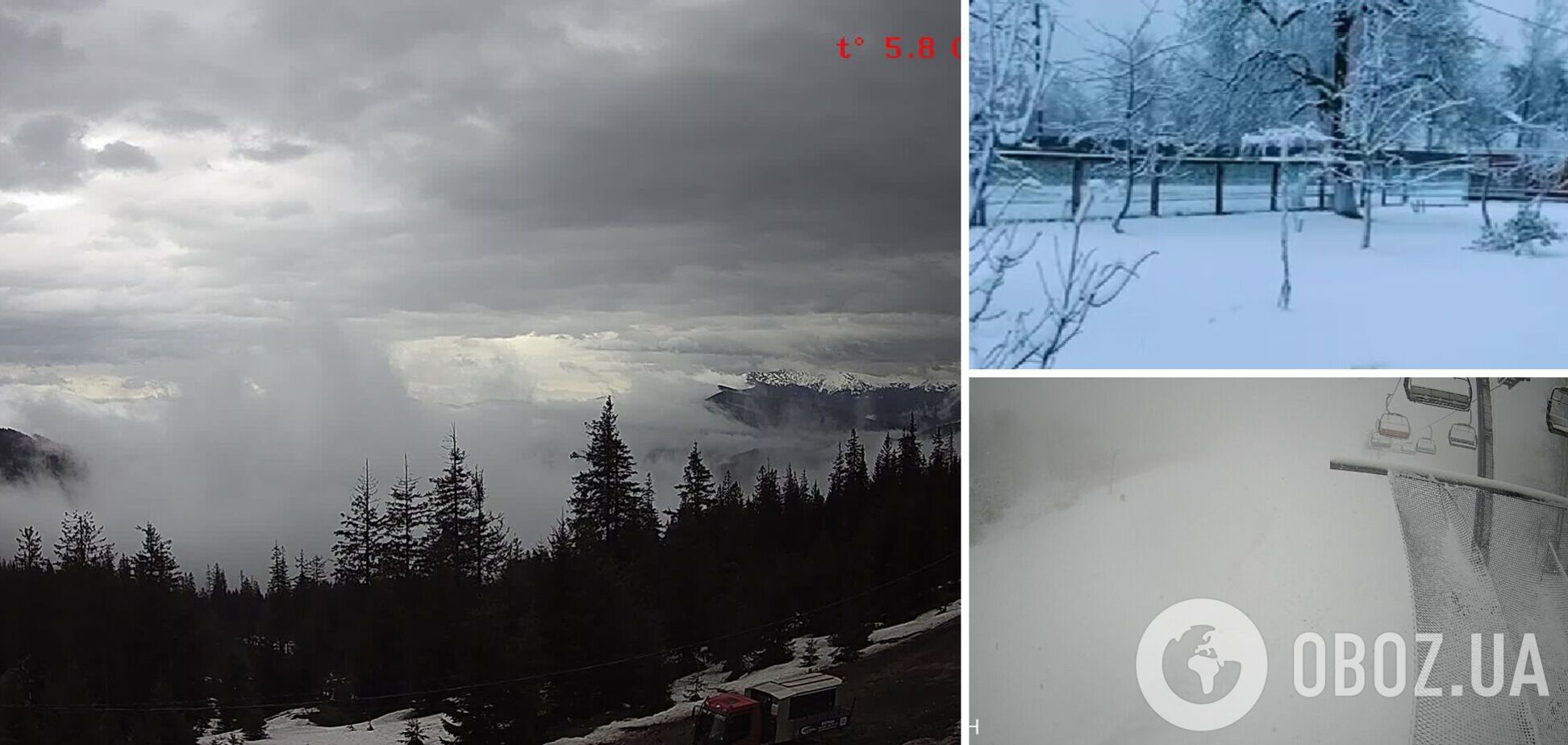 В Україну повертається зима: західні області уже засипало снігом. Відео