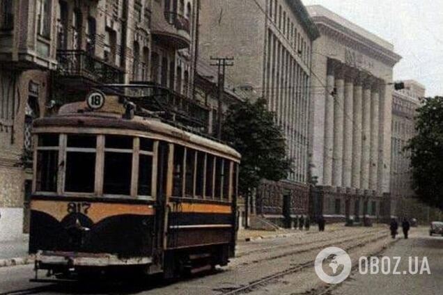 На трамваї по вулиці Банковій в Києві: у мережі показали унікальні фото 1940-х років