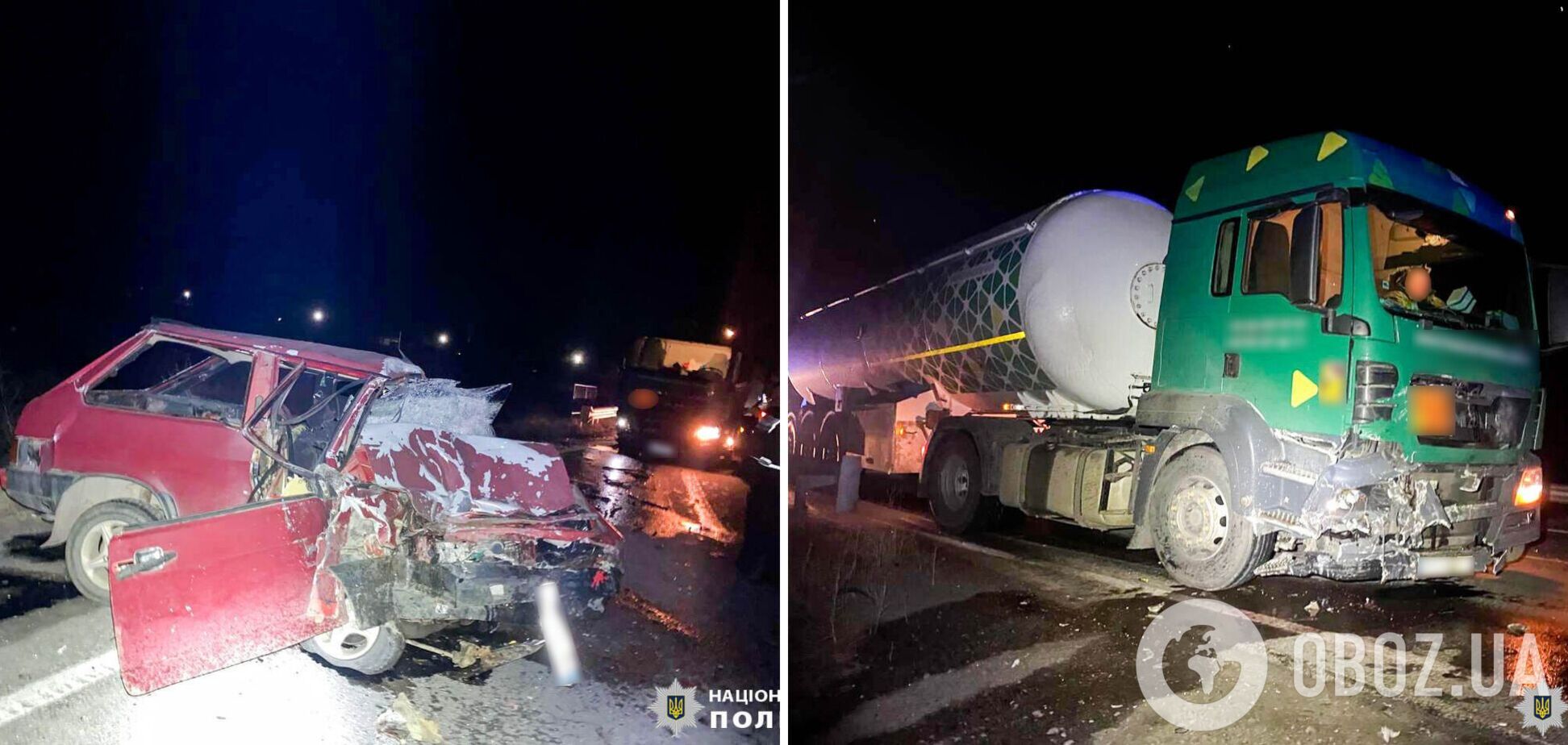 В Ривненской области авто вылетело на встречную и столкнулось с грузовиком: водитель погиб на месте. Фото