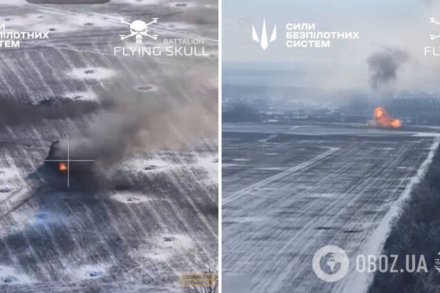 Сили безпілотних систем зірвали штурм армії РФ на Покровському напрямку та знищили два танки Т-72. Відео