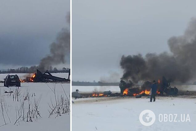 В Ленинградской области РФ разбился военный вертолет: экипаж не спасся. Фото и видео
