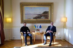 Оборонная и экономическая поддержка Украины среди основных тем: Зеленский встретился с премьером и спикером парламента Финляндии. Фото и видео