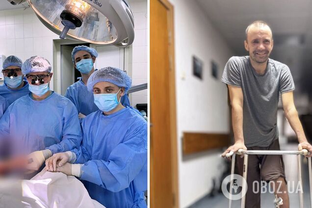 Угрожала ампутация: в 'Феофании' спасли ногу военному, выполнив уникальную операцию. Фото