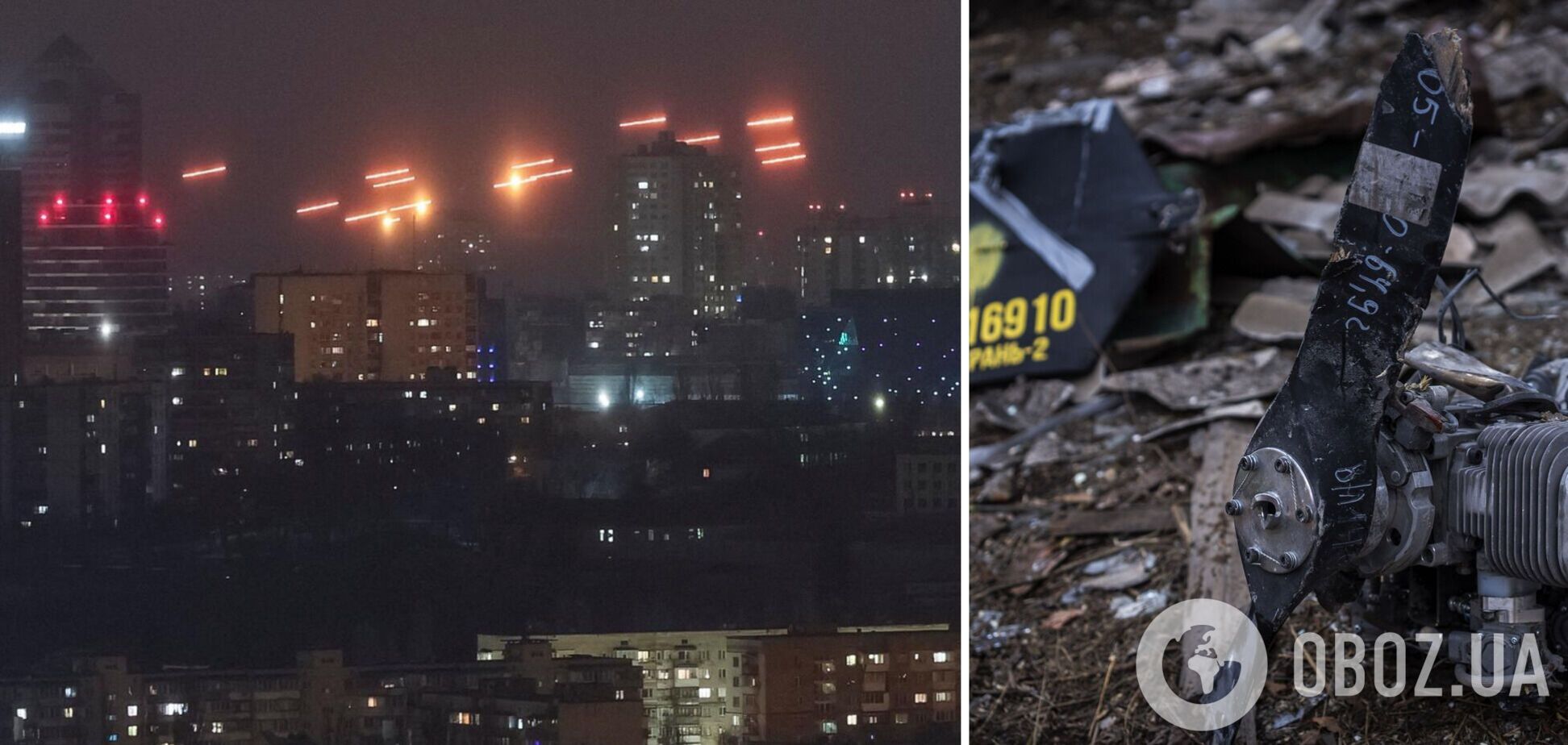 Росія атакувала Україну більш як 200 дронами: збито 114 ударних БПЛА, постраждали чотири області