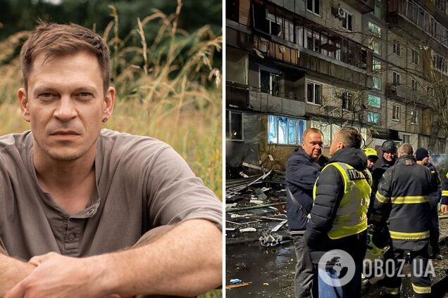 Уламки російського дрона влучили у будинок зірки 'Жіночого лікаря' Андрія Ісаєнка. Фото