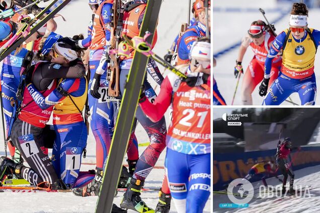 Развязка сезона! Чемпионка мира по биатлону упала в последнем повороте последней гонки и лишилась Большого хрустального глобуса. Видео