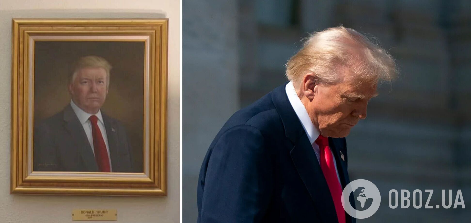 Требует убрать: Трамп возмутился из-за своего 'искаженного' портрета в Колорадо