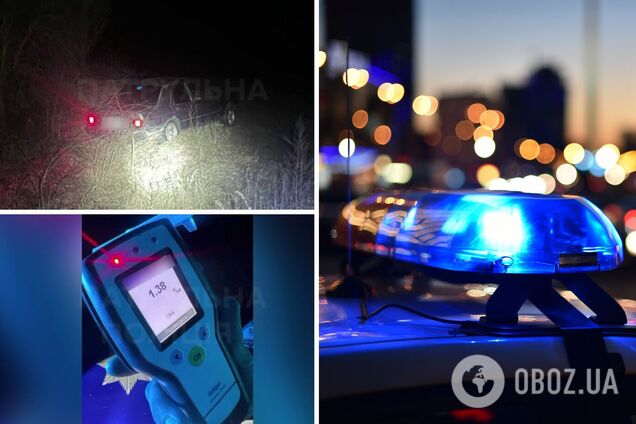 На Київщині поліцейські під час комендантської години влаштували погоню за п’яним водієм. Відео