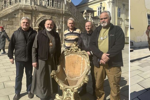 Вкрадене росіянами крісло митрополита Шептицького повернули з Курщини до Львова: воїнам ЗСУ реліквію передав реставратор. Фото