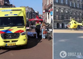 В Амстердаме мужчина с ножом напал на людей и ранил пятерых, пока его схватили: все подробности. Фото и видео