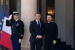 Владимир Зеленский и Эммануэль Макрон