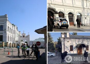 На территории Киево-Печерской лавры заметили полицейских: что произошло. Фото и видео