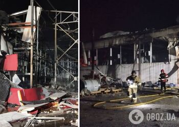 Повреждены склады, возникли пожары: появились новые данные о последствиях массированного удара БПЛА по Полтаве. Фото