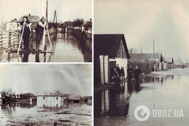 У мережі показали, як під час паводка у 1970-му затопило Троєщину в Києві. Архівні фото