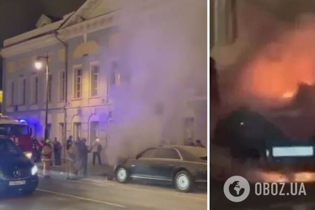 В Москве взорвался лимузин Aurus Senat из автопарка Кремля