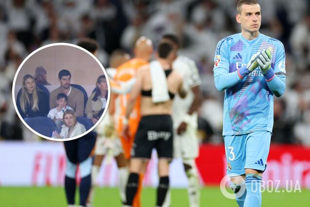 На камеру попала реакция Куртуа на то, как Лунин пропустил два гола подряд. Видео