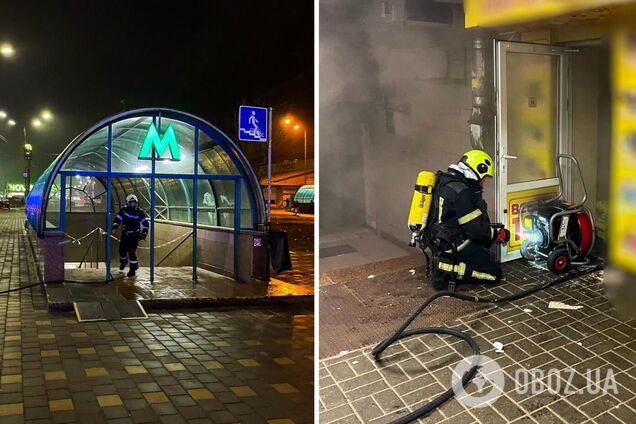 У Києві сталась пожежа в підземному переході біля станції метро. Подробиці та фото