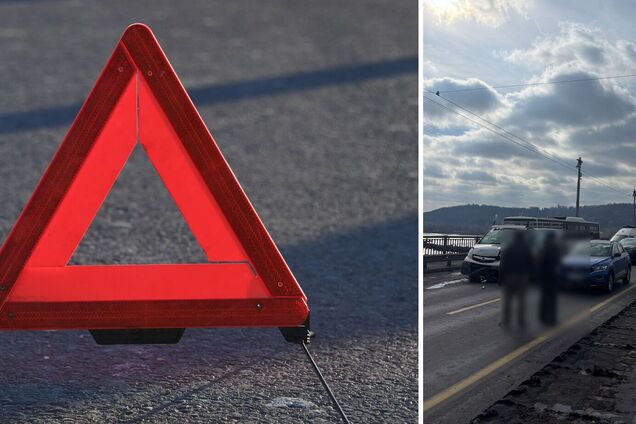 У Києві через масштабну ДТП на мосту Патона утворився великий затор. Подробиці, фото та відео